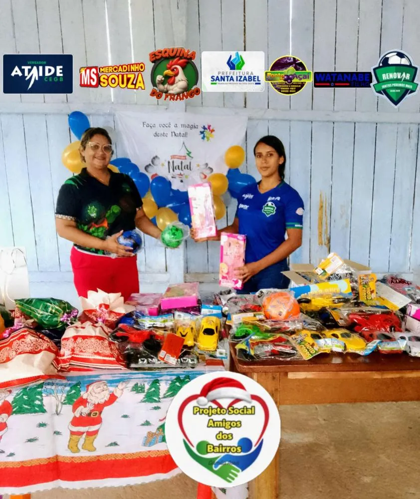 Projeto “Amigo dos Bairros” realiza mais um Natal Solidário e leva alegria às famílias