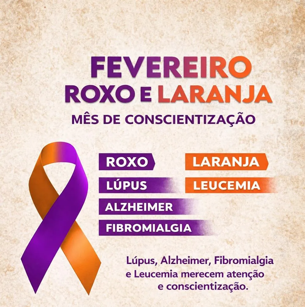 Fevereiro Roxo e Laranja reforça alerta para doenças crônicas e câncer no sangue